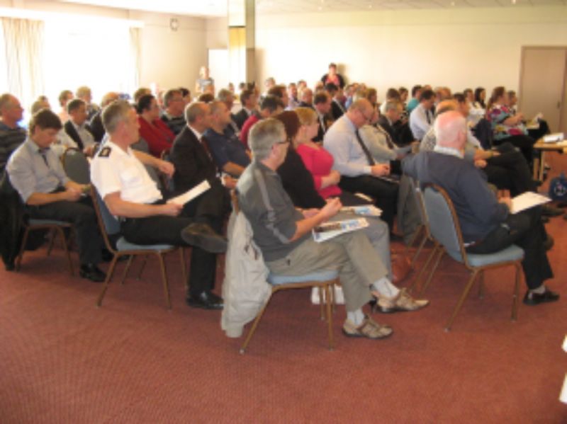 HSENI Presents to a packed house.