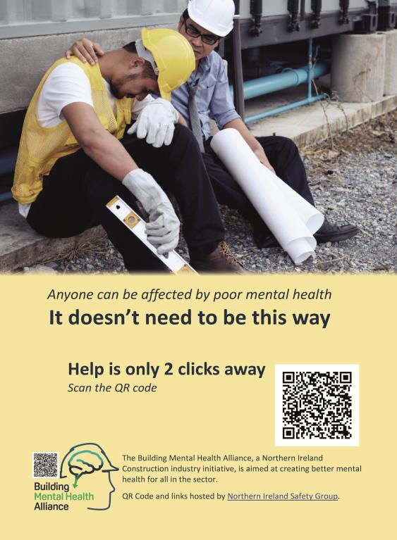 New Mental Health in Construction poster.