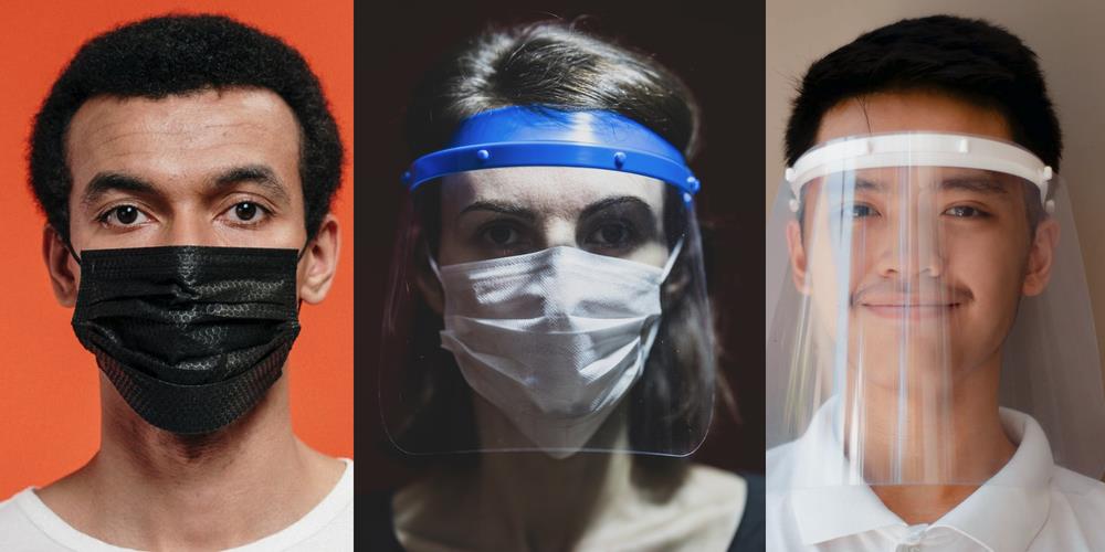 Face shield v Face covering